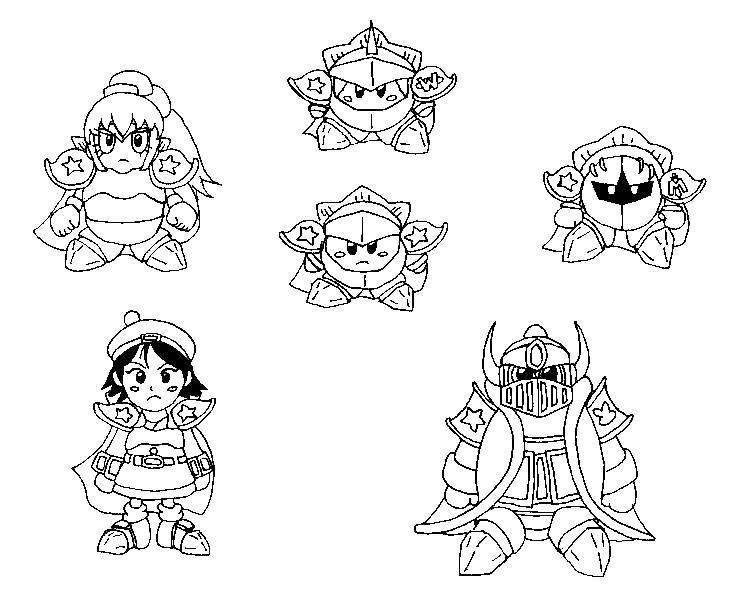 Coloring Kirby toys. Category toys. Tags:  Kirby toy.