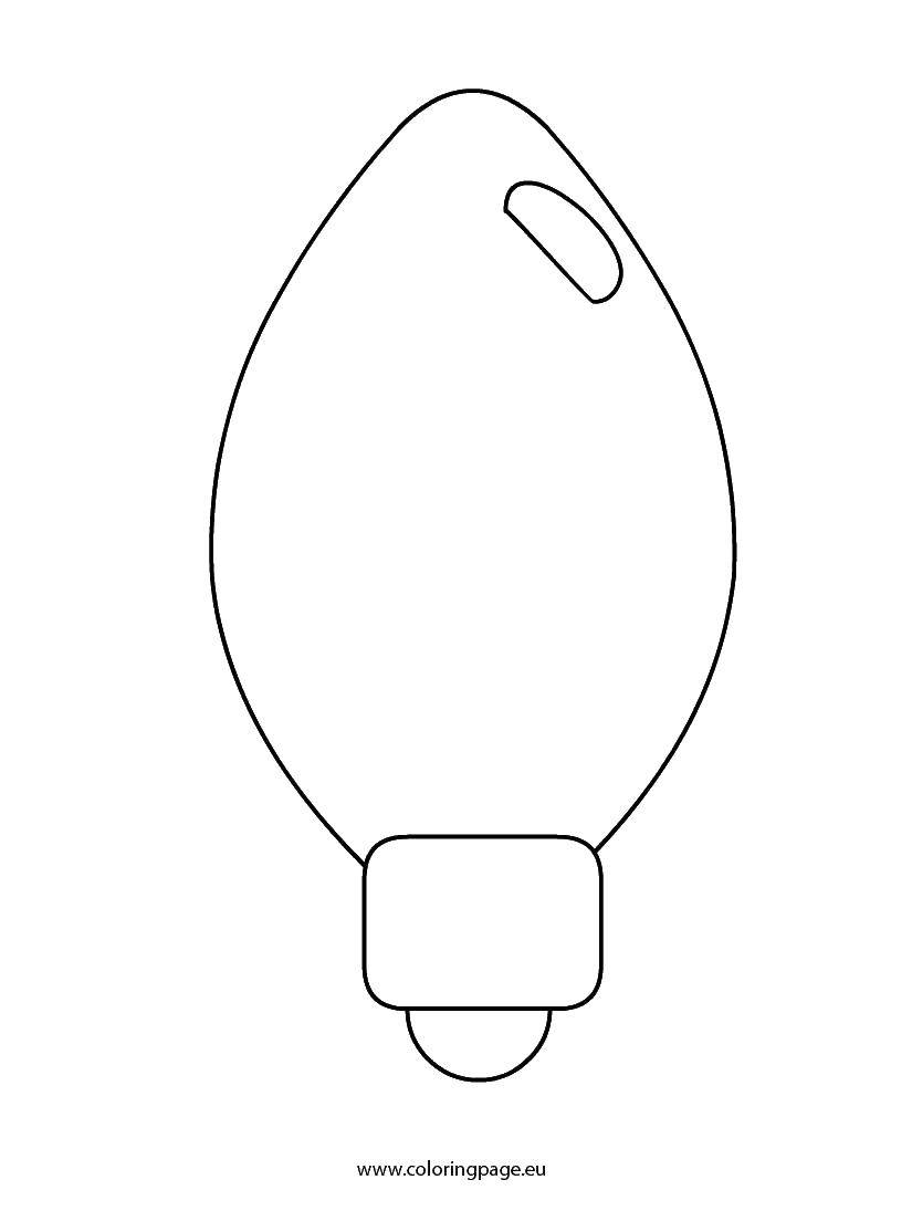 Coloring Light bulb. Category toy. Tags:  light.