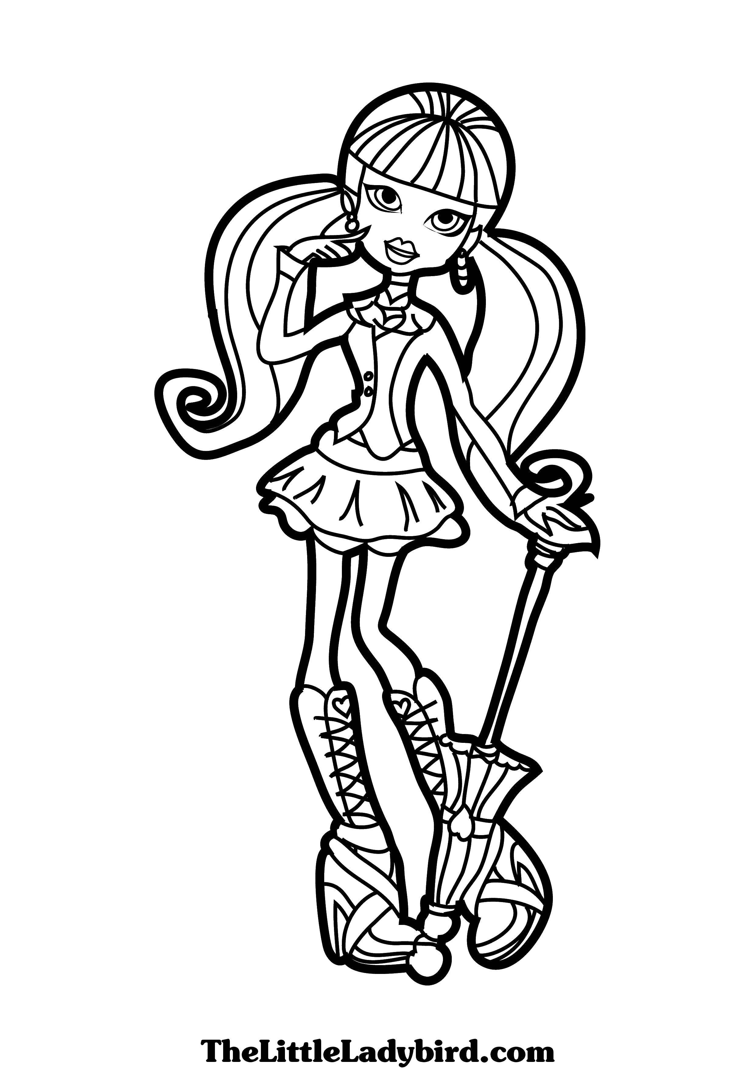 Coloring Little lady bird. Category coloring pages for girls. Tags:  lady , bird.