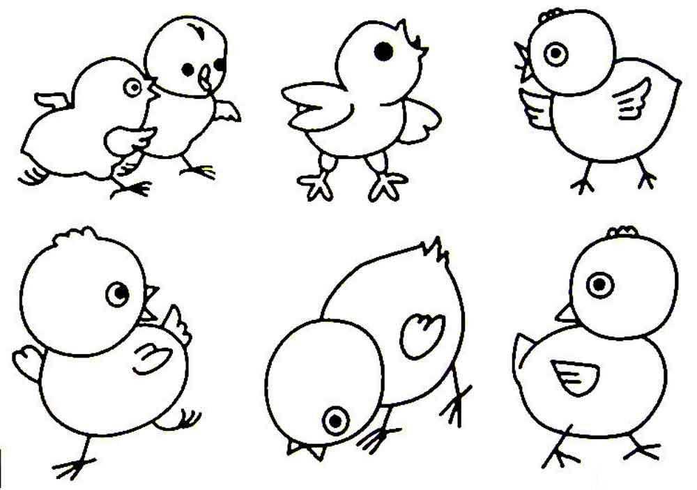 Coloring Talkative chickens. Category Pets allowed. Tags:  chickens.