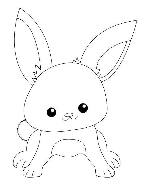 Coloring Bunny. Category Animals. Tags:  Animals, Bunny.