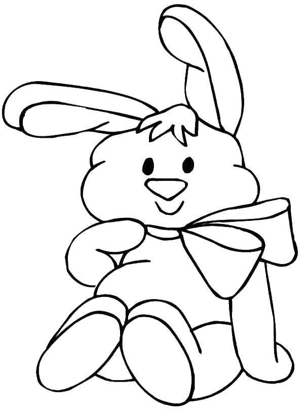 Название: Раскраска Кролик. Категория: кролик. Теги: кролик.
