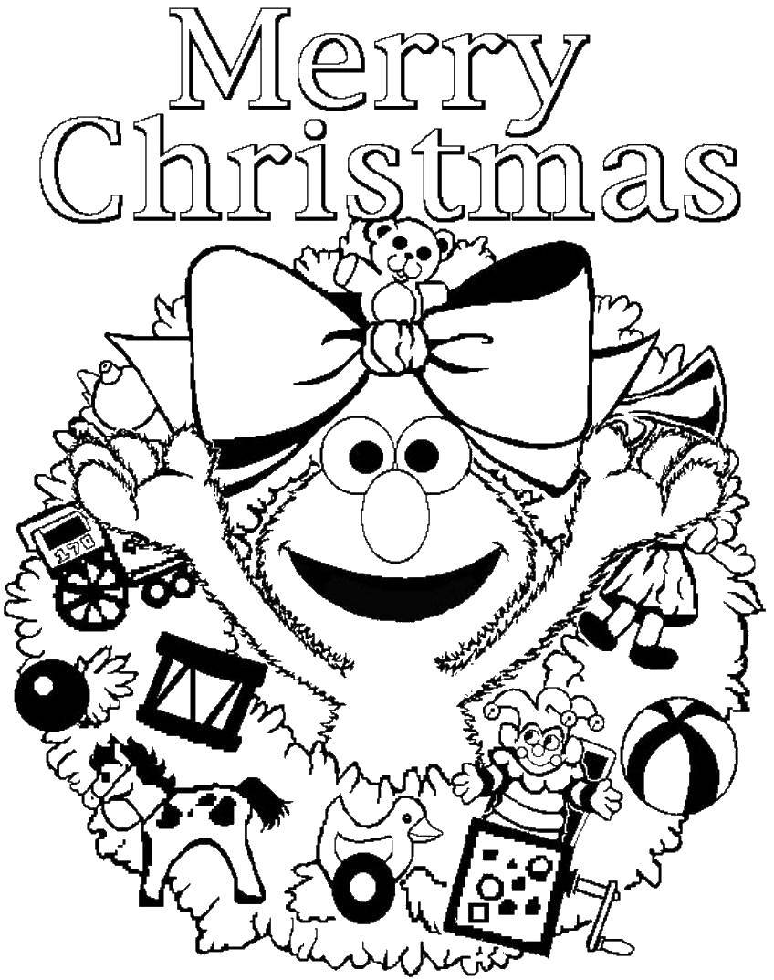 Coloring Greetings Christmas. Category Christmas. Tags:  greetings, Christmas.