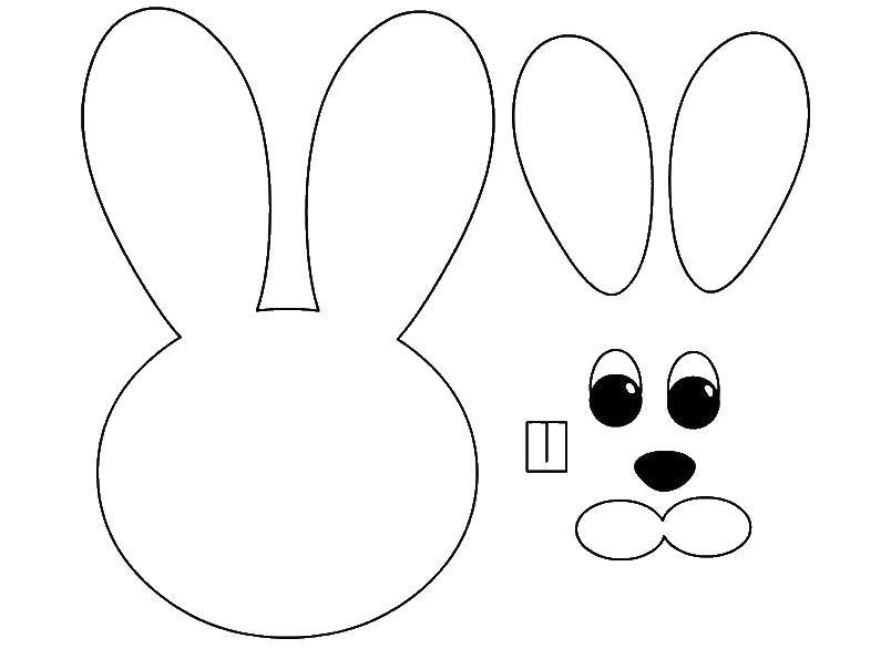 Coloring Draw a rabbit. Category the rabbit. Tags:  rabbit, hare.