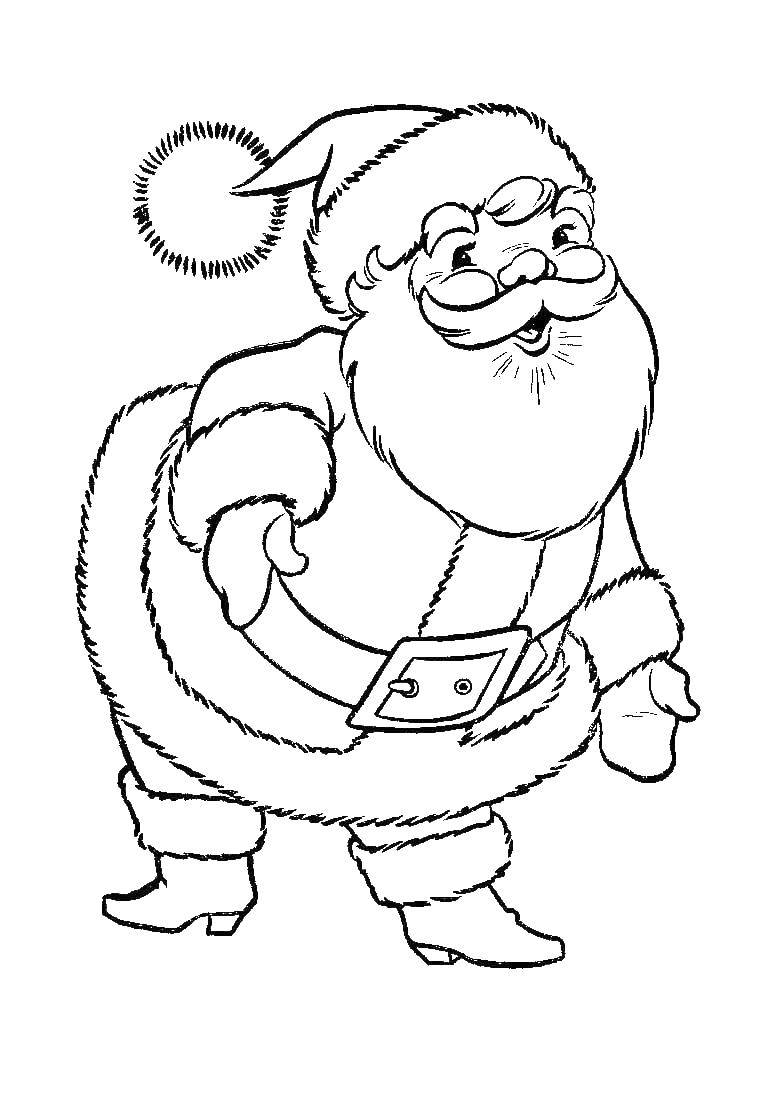 Coloring Santa Claus. Category Christmas. Tags:  Santa Claus, Christmas.