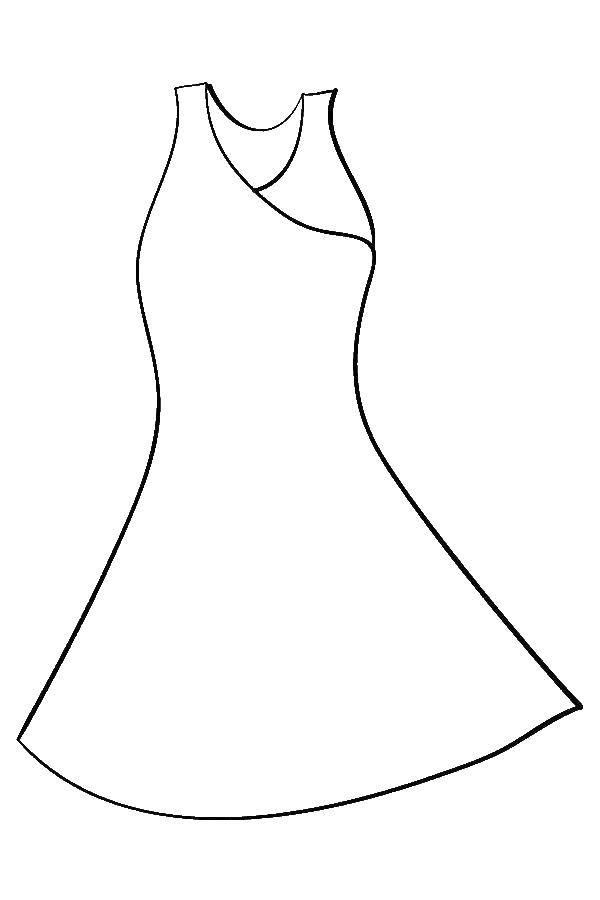 Название: Раскраска Платье. Категория: Платья. Теги: платье, одежда.