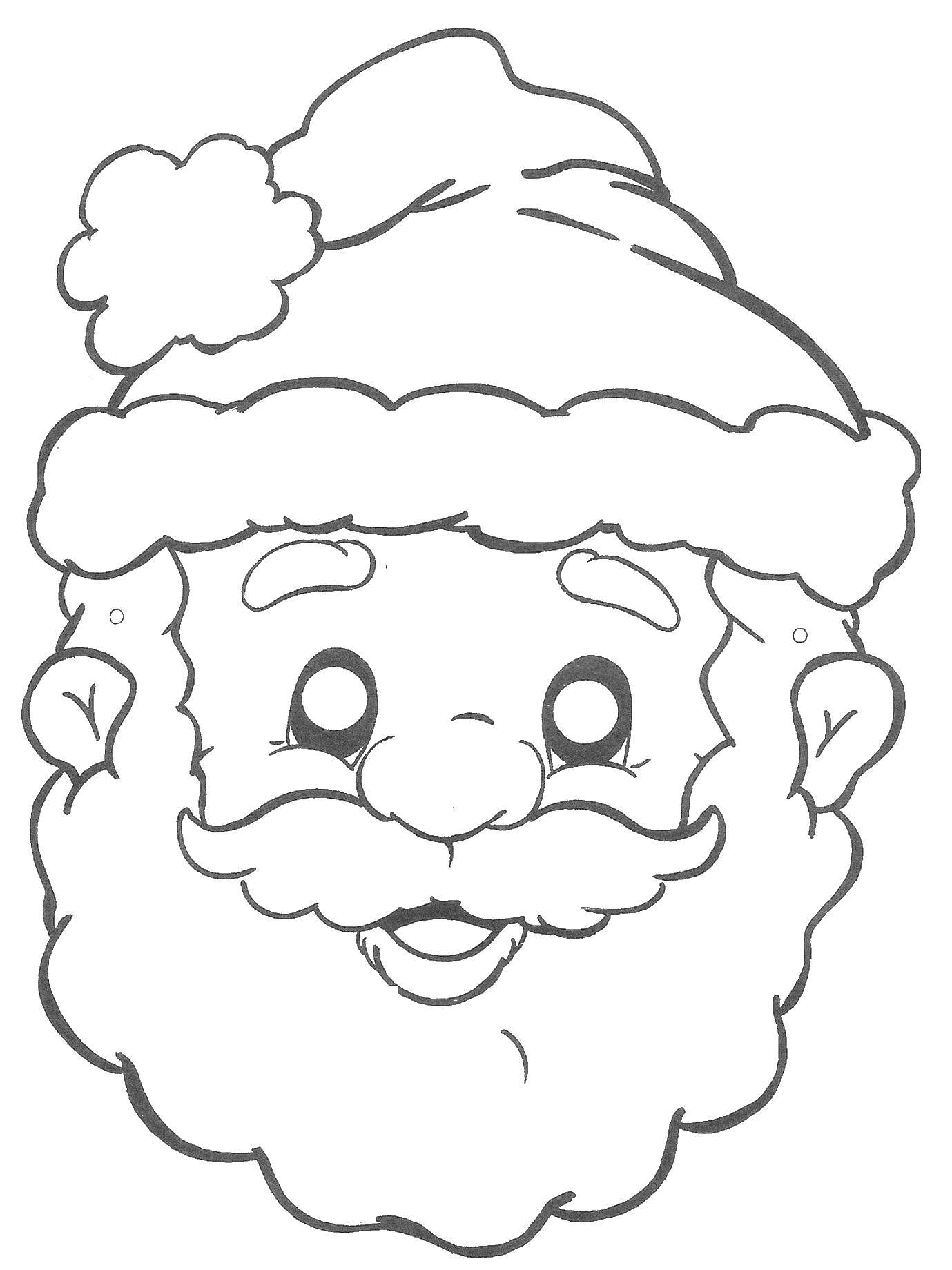 Название: Раскраска Санта клаус. Категория: рождество. Теги: Санта Клаус.