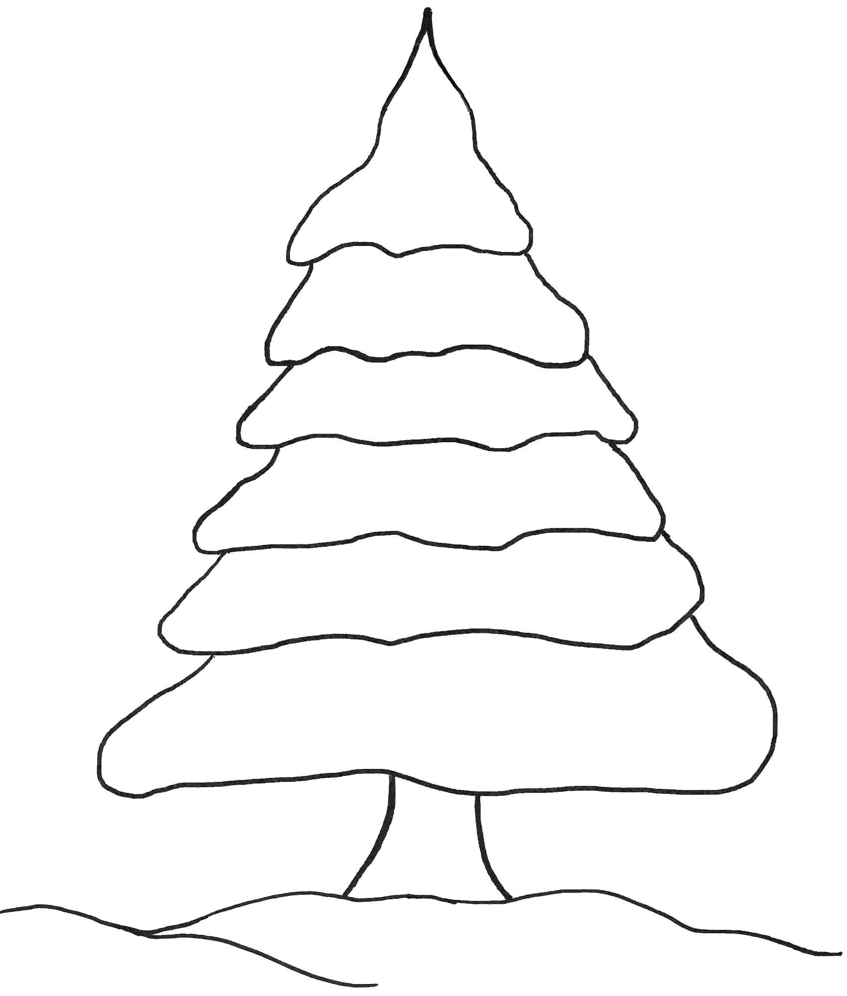 Coloring Tree. Category Christmas. Tags:  tree.