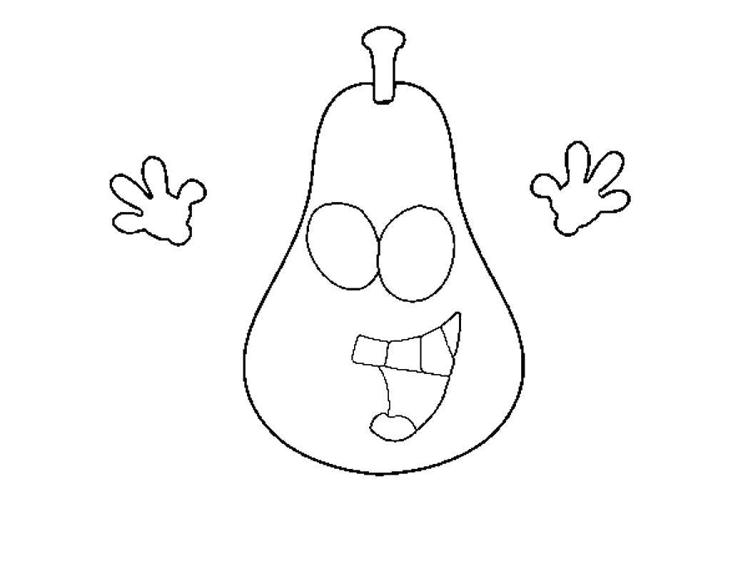 Coloring Pear. Category fruits. Tags:  pear, fruit.