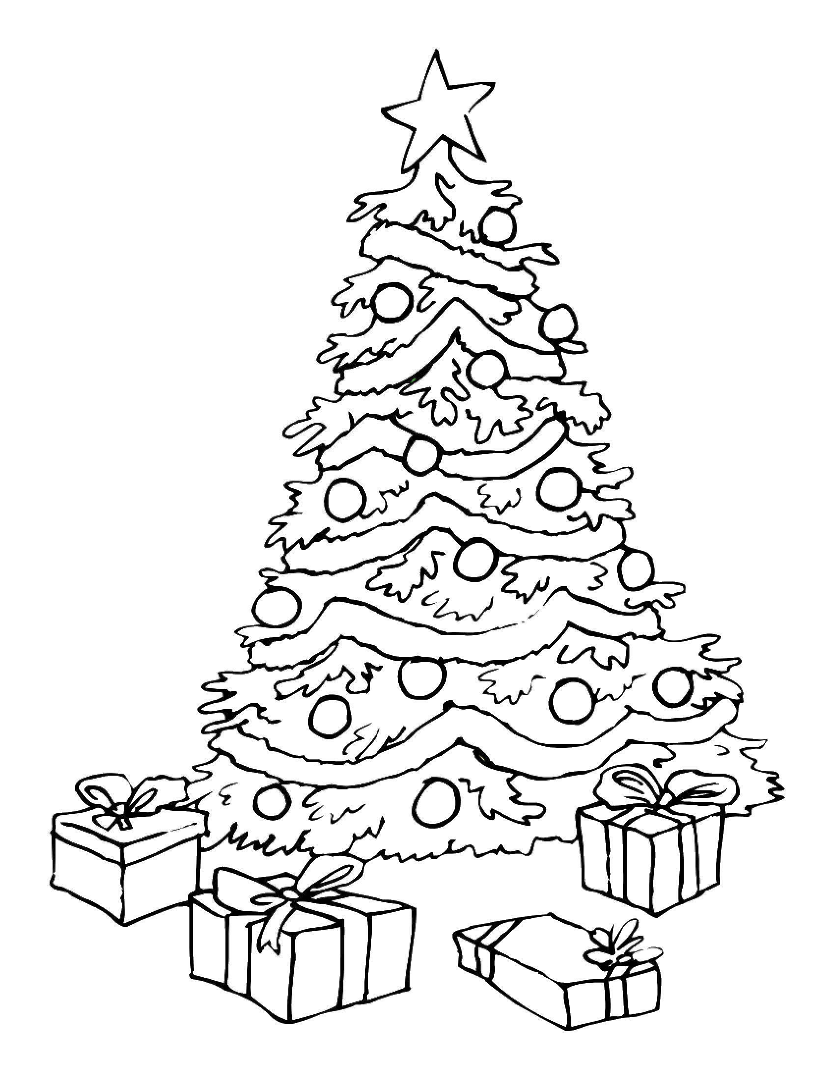 Coloring Christmas tree. Category Christmas. Tags:  Christmas, child, Christmas tree.