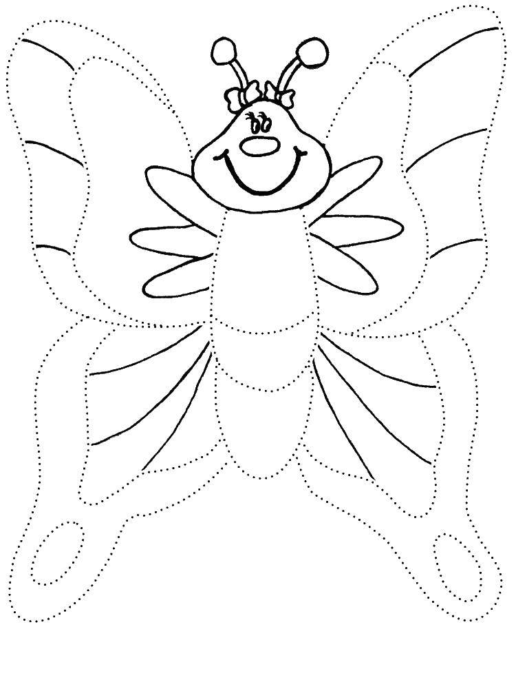 Coloring Butterfly. Category fix on the model. Tags:  butterfly.