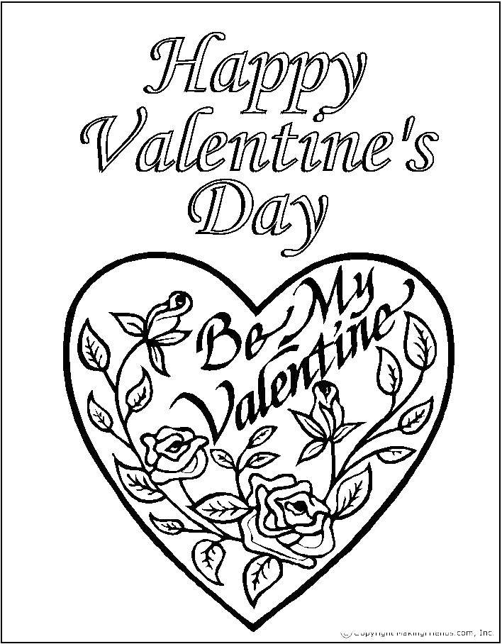 Coloring Card heart. Category Valentines day. Tags:  heart, inscription.