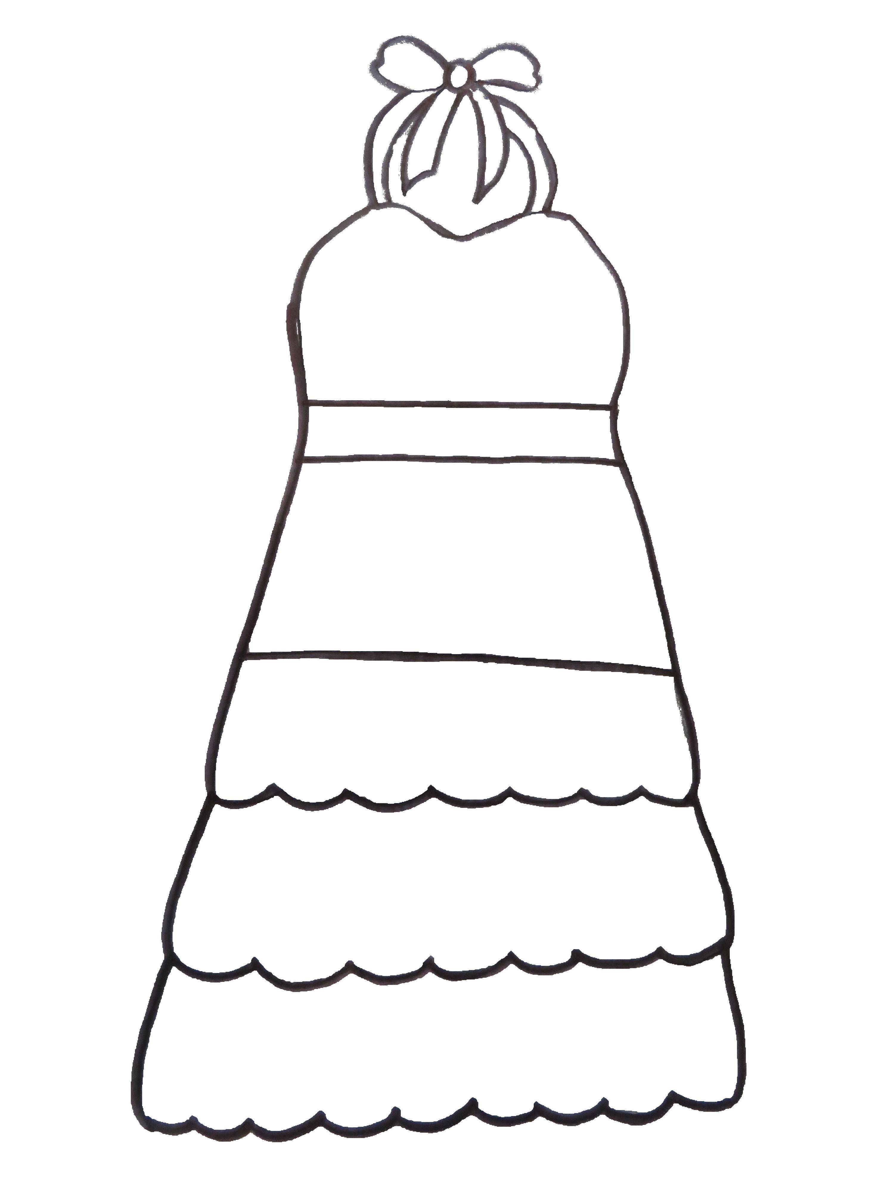 Coloring Dress. Category Dress. Tags:  dress, clothes.