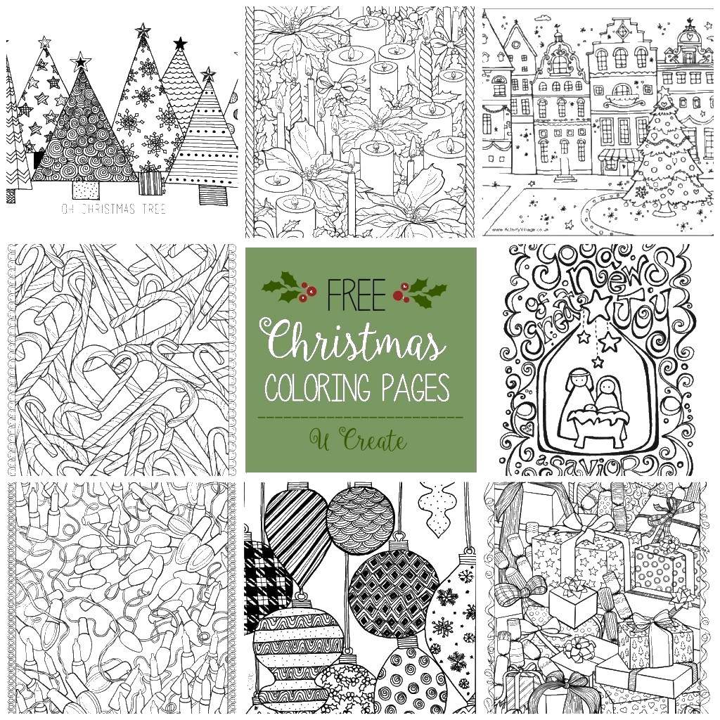 Coloring Christmas landscapes. Category Christmas. Tags:  Christmas, child, Christmas tree.