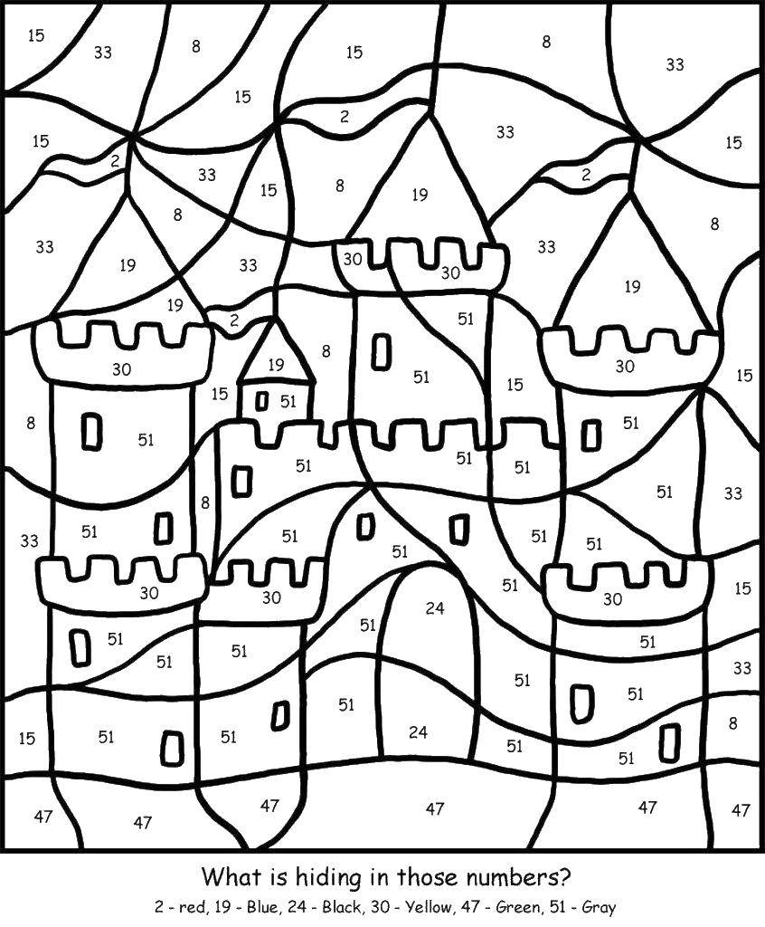 Coloring Castle. Category Summer fun. Tags:  lock.