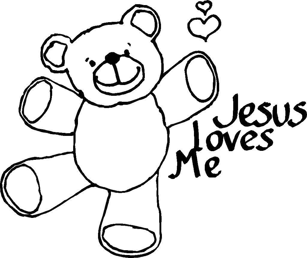 Coloring Bear. Category the Bible. Tags:  bear, toy.