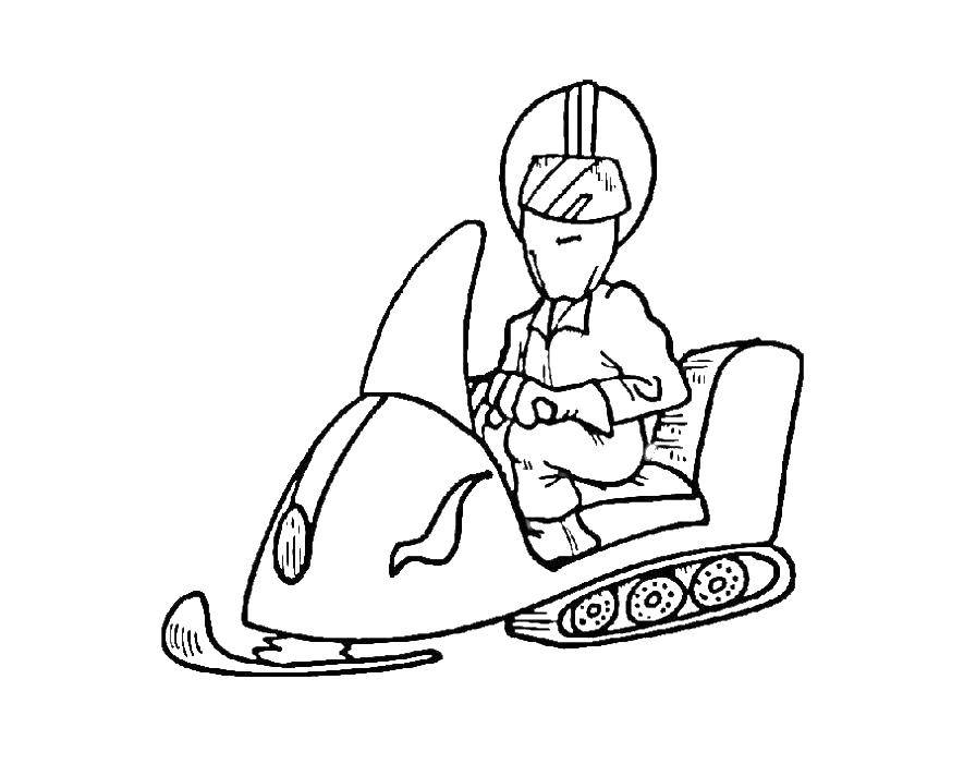 Coloring Sledding. Category People. Tags:  skiing, sledges.