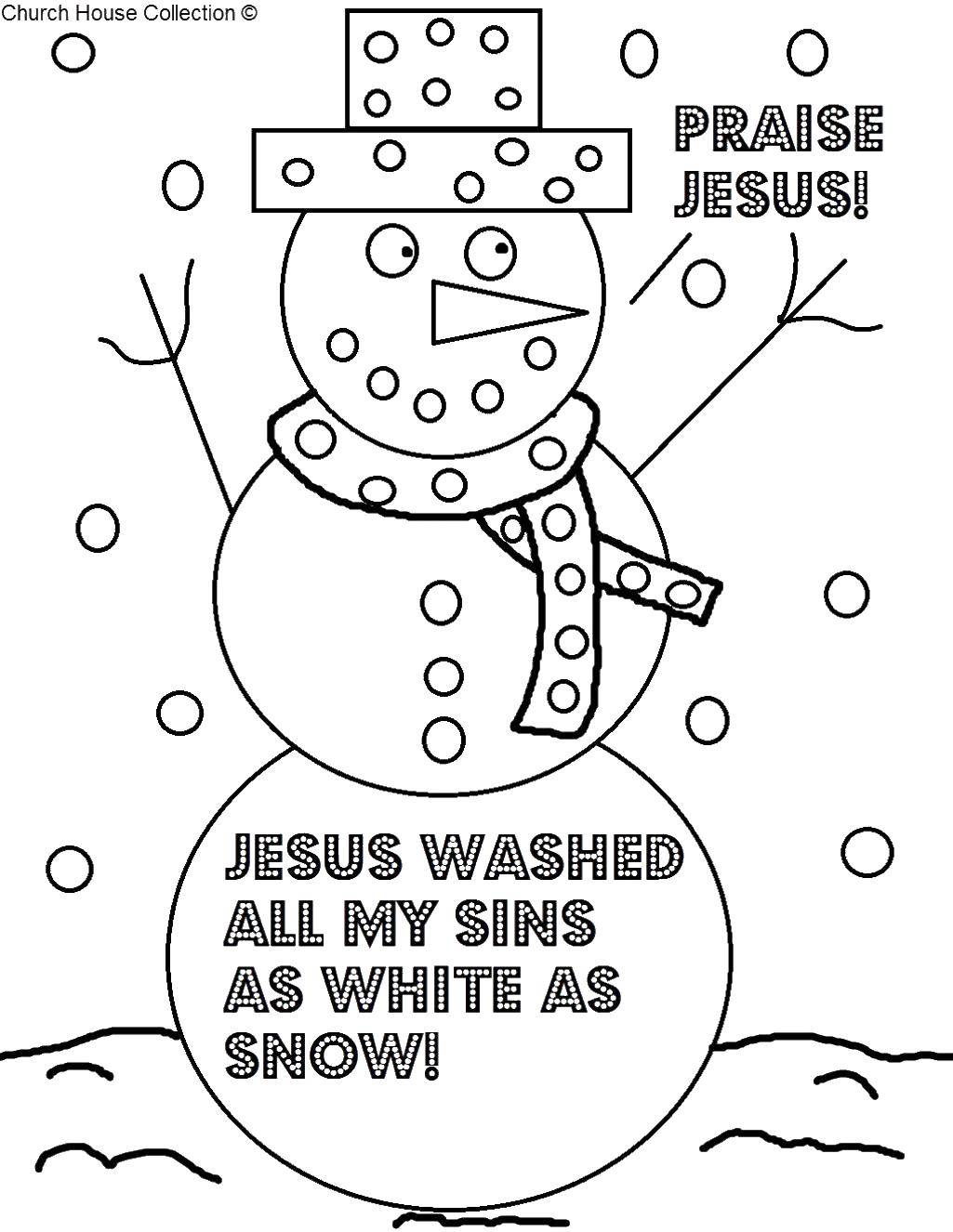Название: Раскраска Христианство. Категория: Религия. Теги: Христианство, снеговик.