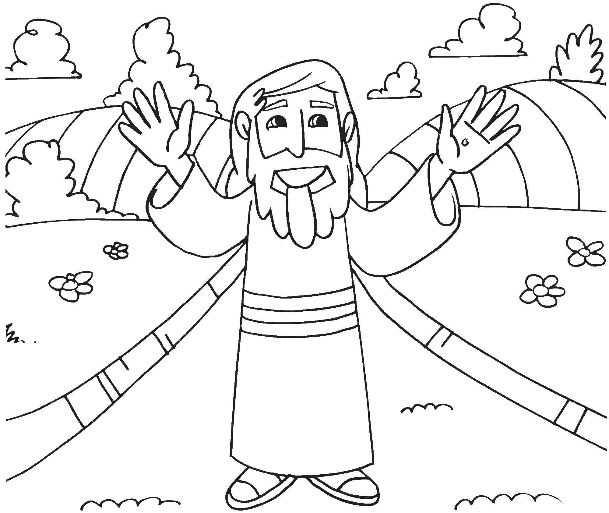 Coloring Jesus is risen. Category the Bible. Tags:  Jesus, the Bible.