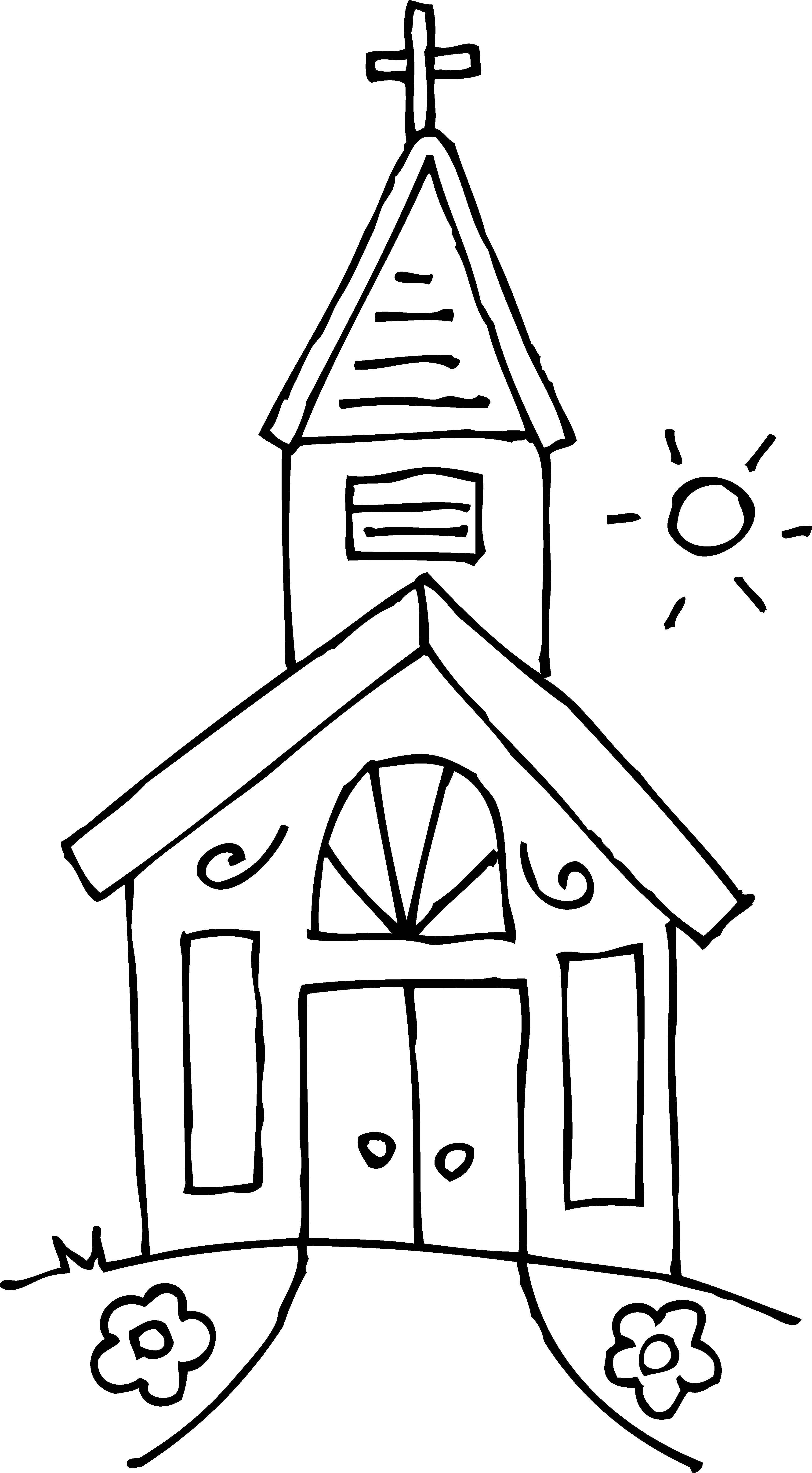 Coloring Church. Category religion. Tags:  religion, Church.