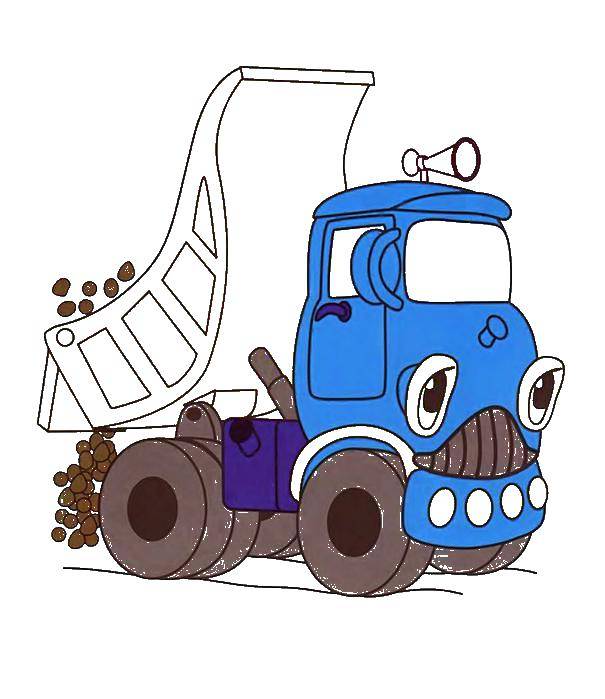Опис: розмальовки  Вантажівки з камінням. Категорія: машини. Теги:  вантажівка.