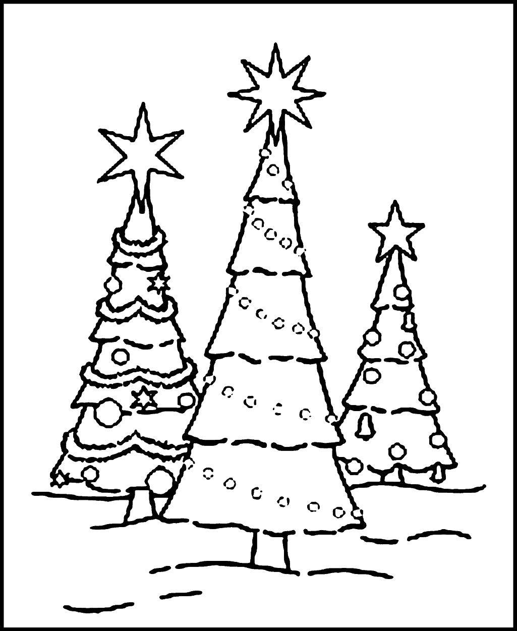 Coloring Tree. Category Christmas. Tags:  Christmas, fir.