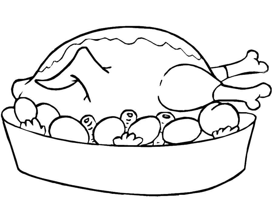 Coloring Chicken. Category Meat. Tags:  meat, chicken.