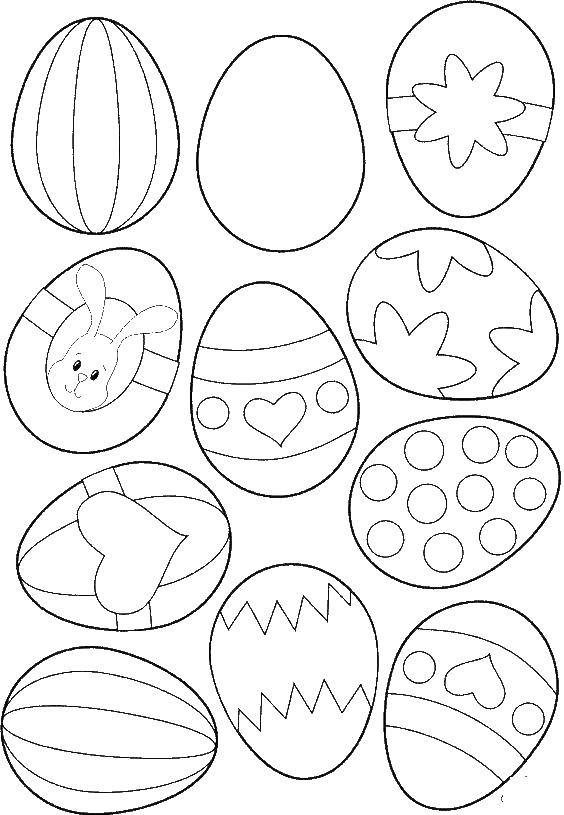 Название: Раскраска Пасхальные яйца. Категория: пасхальные яйца. Теги: пасхальные яйца.