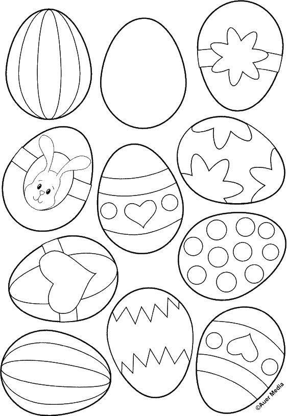 Название: Раскраска Пасхальные яйца. Категория: пасхальные яйца. Теги: пасхальные яйца.