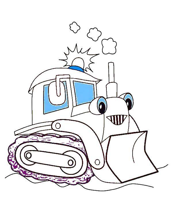 Coloring Tractor. Category machine . Tags:  Tractor.