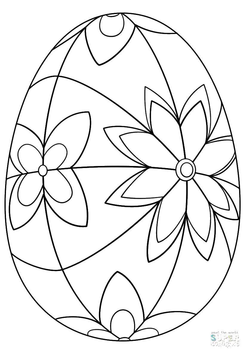 Название: Раскраска Яйцо. Категория: пасхальные яйца. Теги: яйца, Пасха.