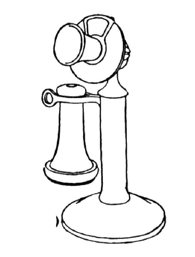 telephone coloring page