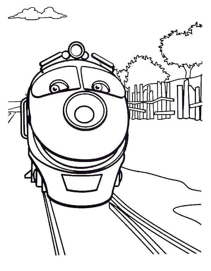 Опис: розмальовки  Поїзд. Категорія: поїзд. Теги:  поїзд.