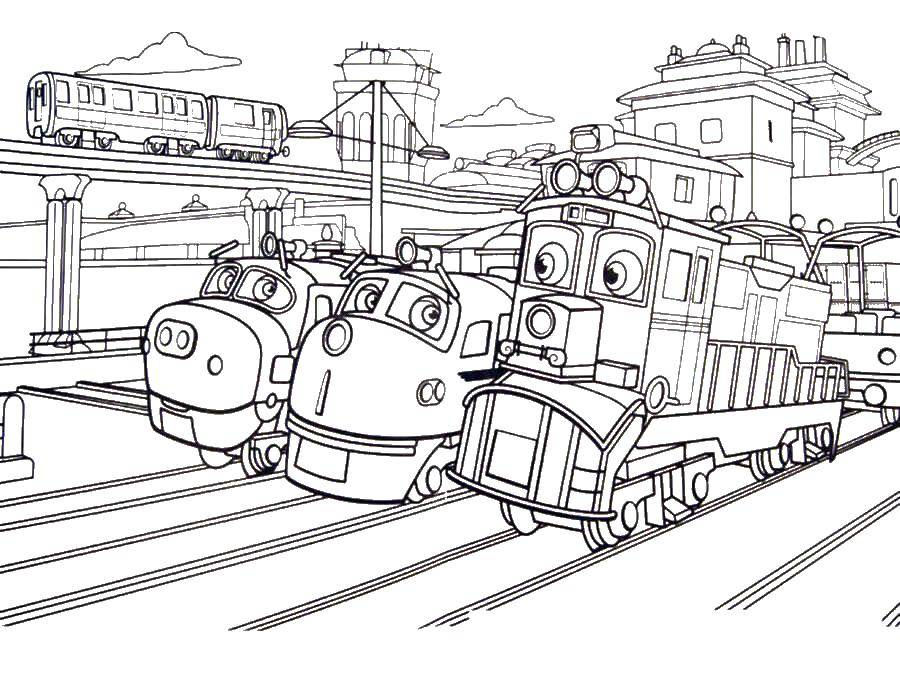 Coloring Trains. Category train. Tags:  train.