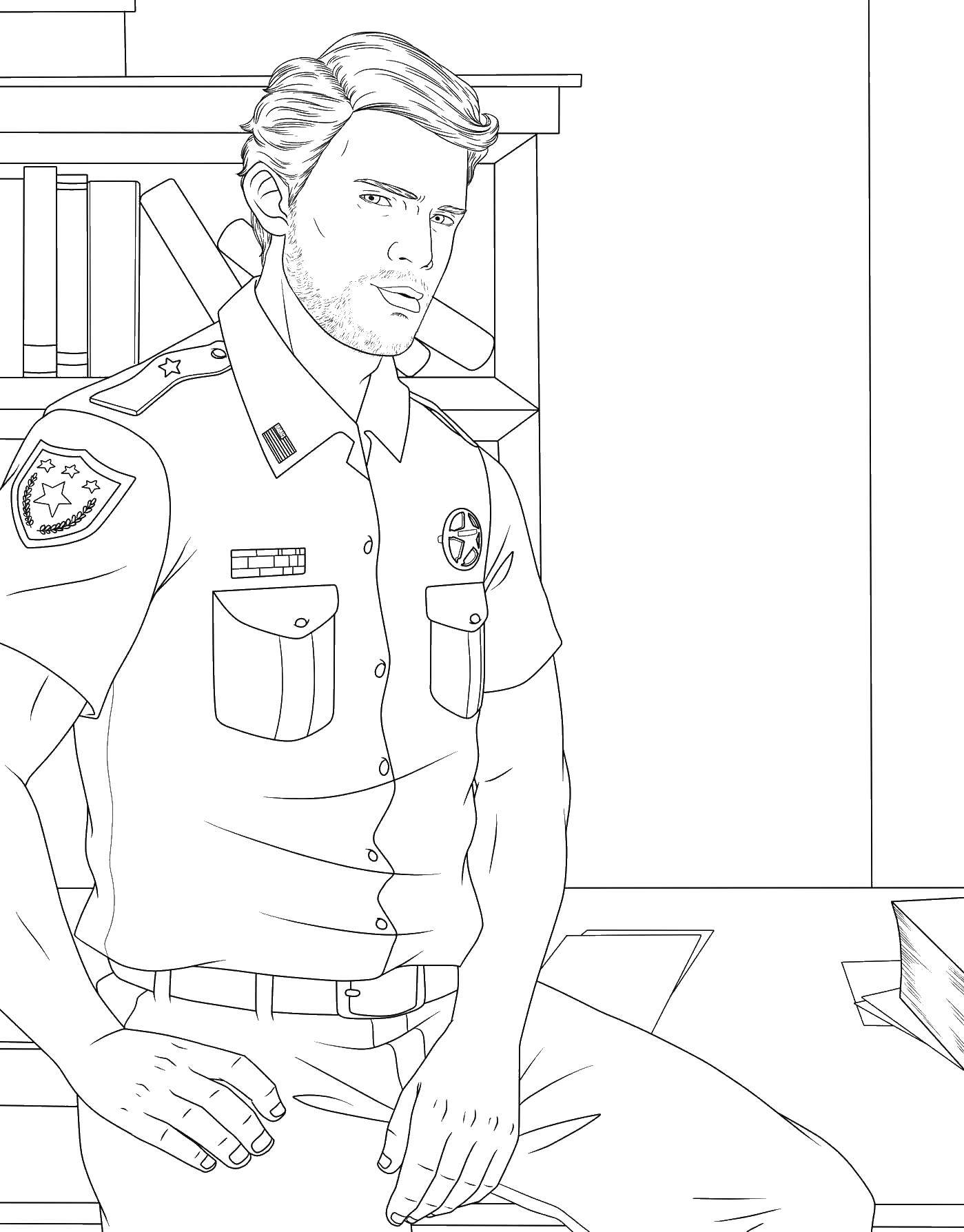 Coloring Police. Category police. Tags:  police, policeman.