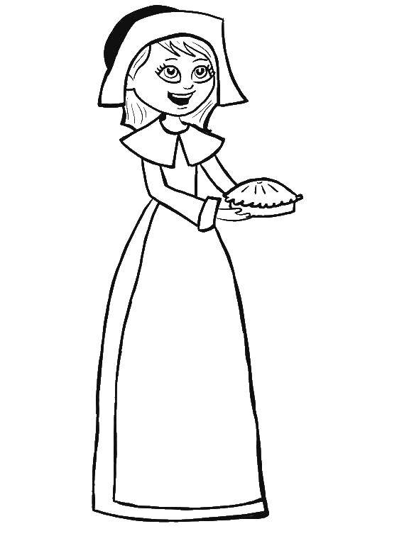 Coloring Little red riding hood. Category Fairy tales. Tags:  fairy tales, little Red riding hood cake.