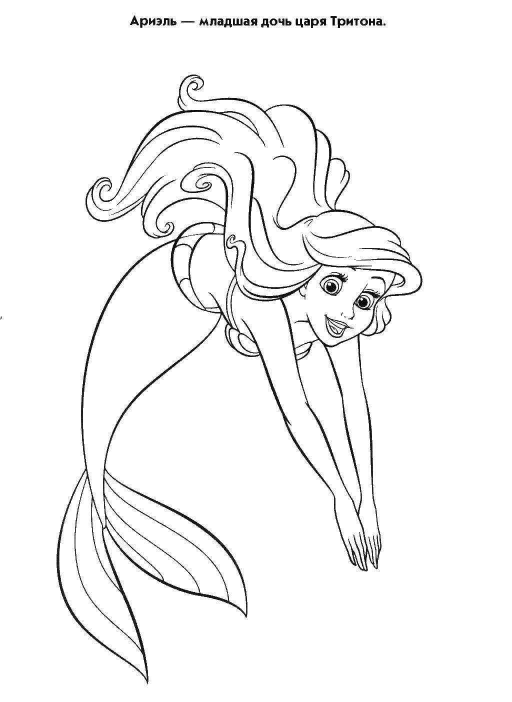 Coloring The little mermaid Ariel. Category the little mermaid Ariel. Tags:  Ariel, mermaid.