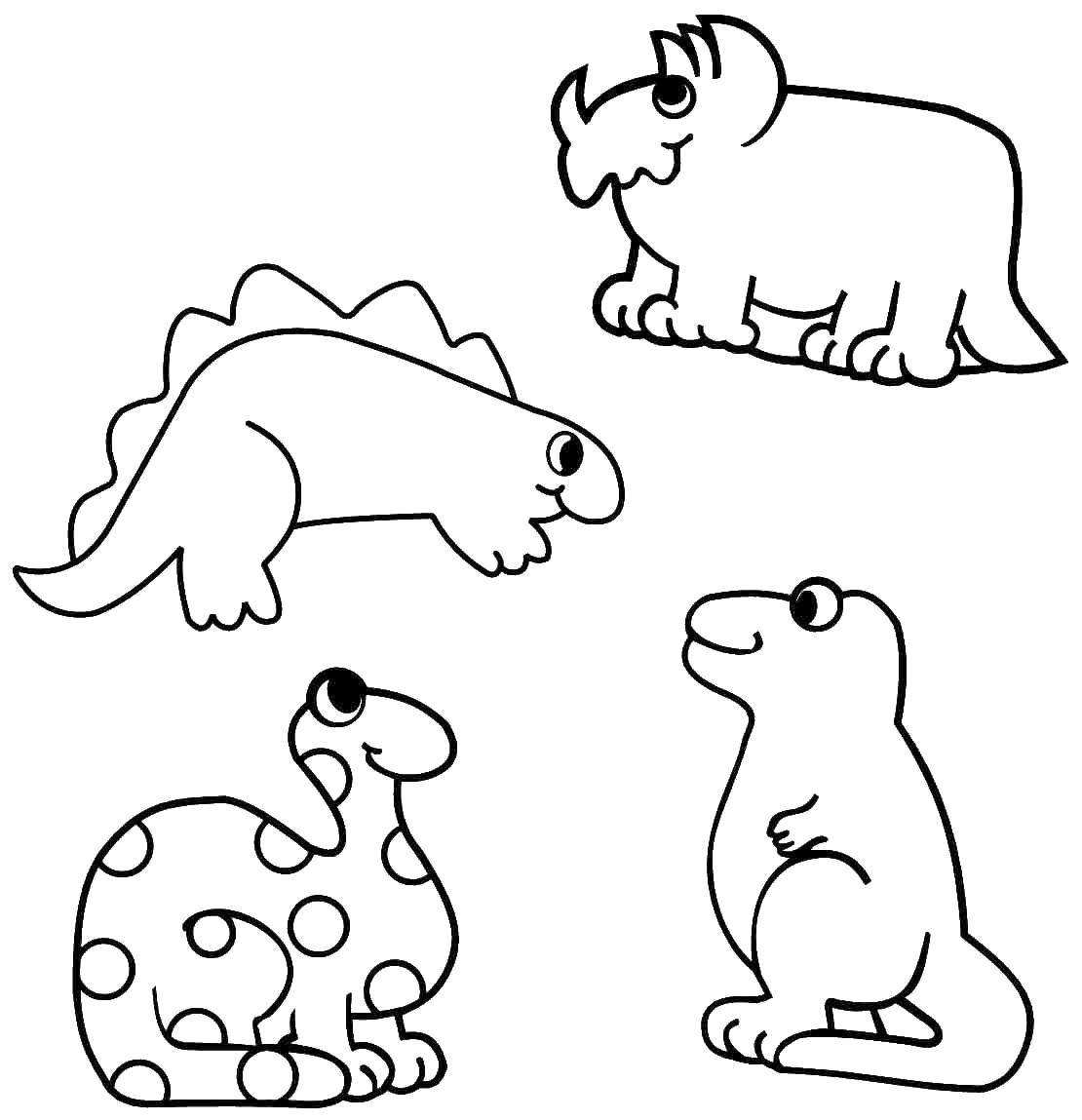 Раскраски формы животных