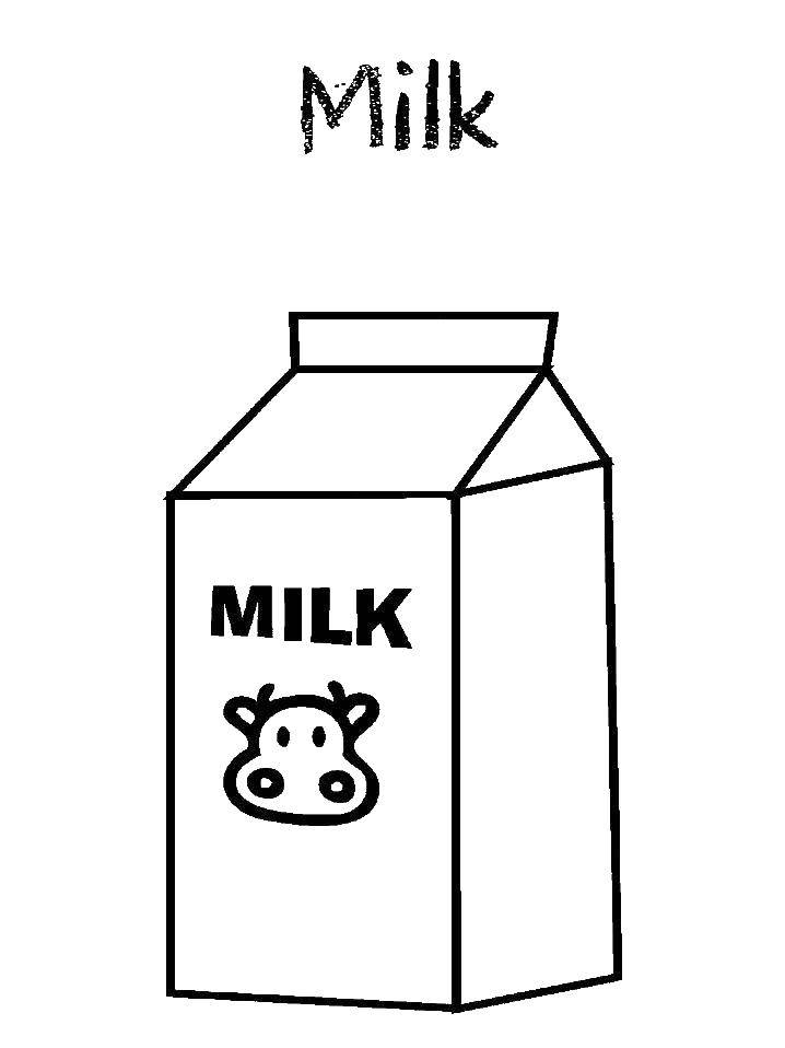 Coloring Milk. Category Milk. Tags:  milk, cow.