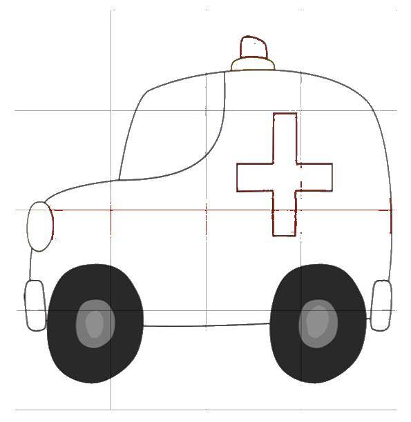 Coloring Ambulance. Category Equipment. Tags:  Ambulance, car.