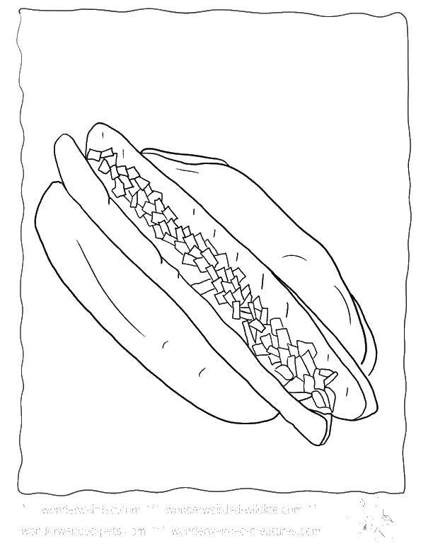 Опис: розмальовки  Хотдоги. Категорія: Їжа. Теги:  їжа, хотдоги.