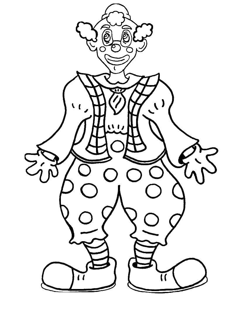 Coloring Clown. Category Clowns. Tags:  Clown.