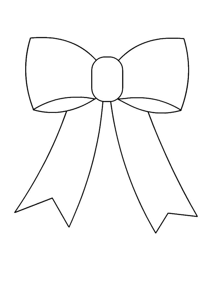 Coloring Bow. Category The hair. Tags:  the bow.