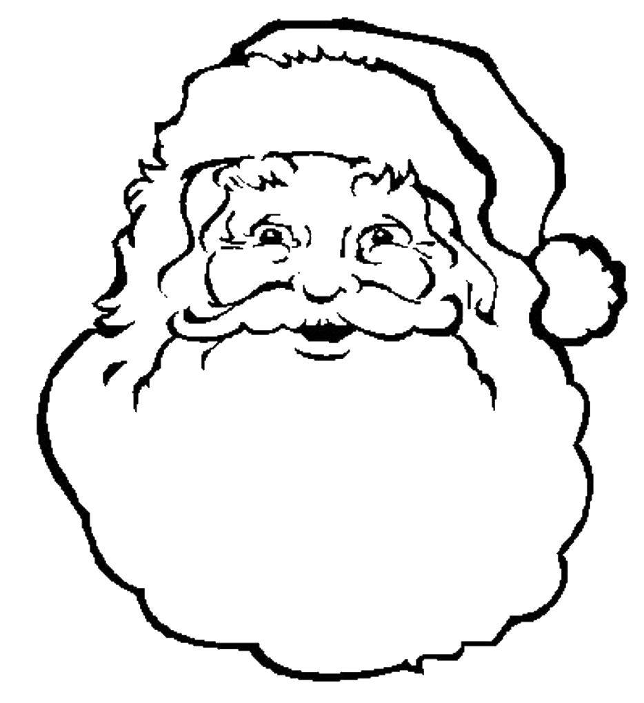 Название: Раскраска Санта клаус. Категория: Рождество. Теги: Санта Клаус, рождество.
