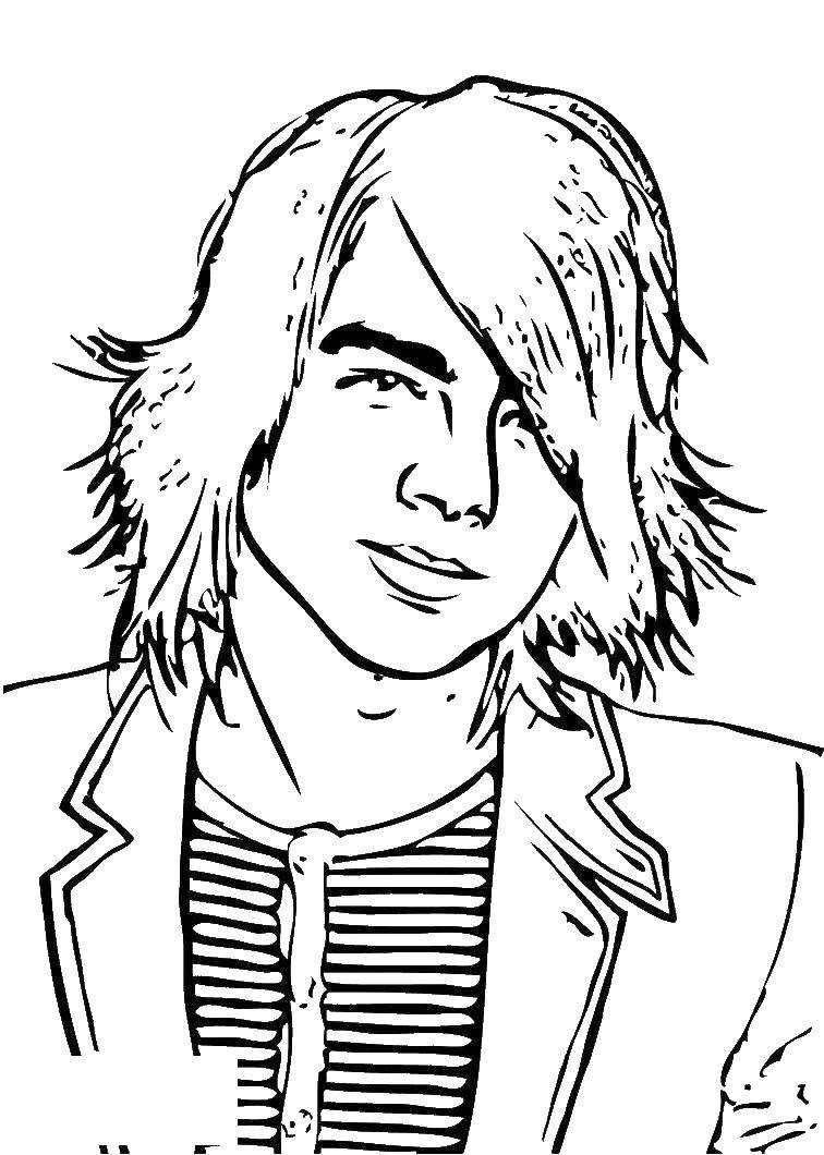Coloring Guy. Category the hair. Tags:  the guy, Hairstyles.