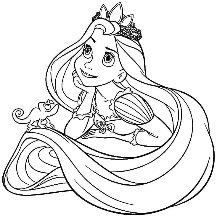 Coloring Rapunzel. Category Princess. Tags:  princesses, Rapunzel.
