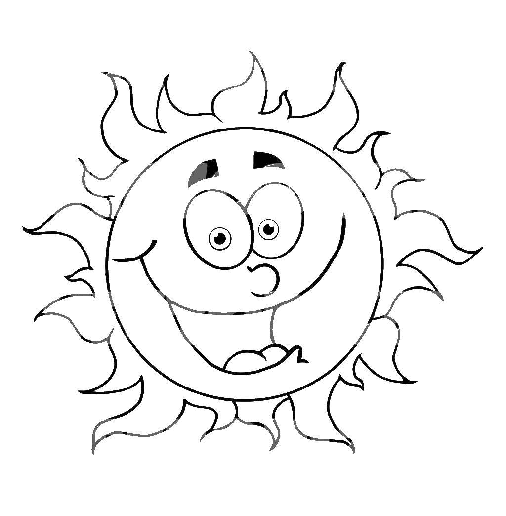Coloring The sun. Category The sun. Tags:  the sun.