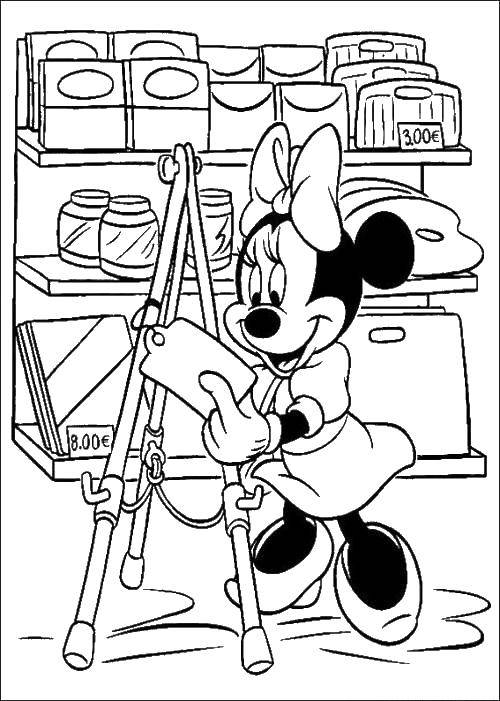 Coloring Mrs. mouse. Category Mickey mouse. Tags:  Mickey Mouse, Mrs. Mouse.