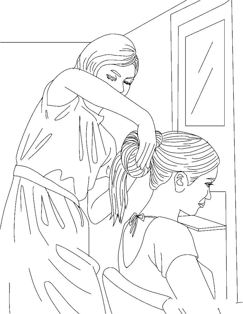 Coloring Barber. Category the hair. Tags:  The hair.