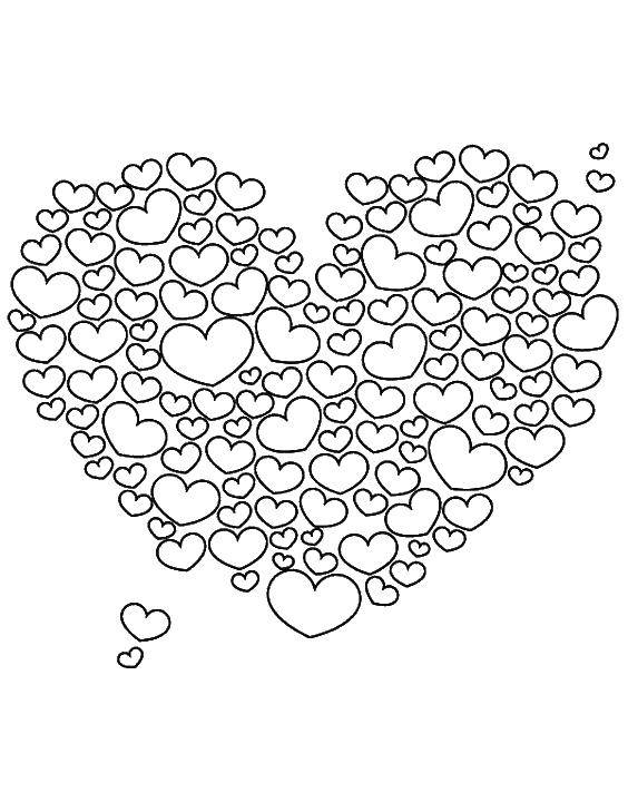 Coloring Hearts. Category Hearts. Tags:  hearts, love.